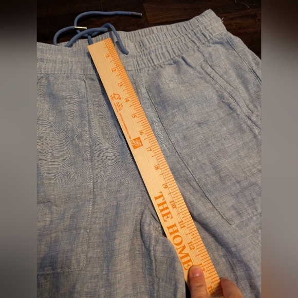 Athleta Cabo 100% Linen Joggers, Women's Size 2, Light Blue - Picture 4 of 10